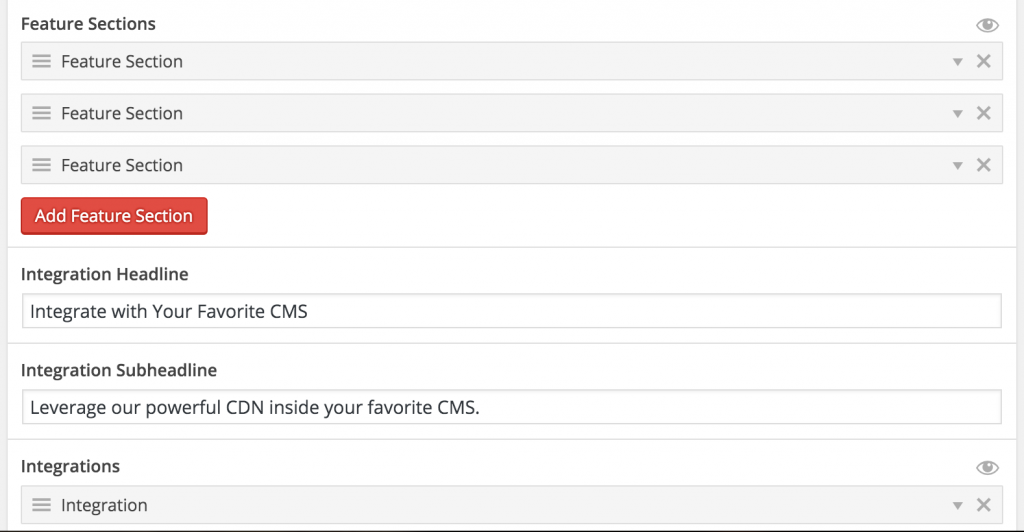 Custom Field Suite fields in a client page template