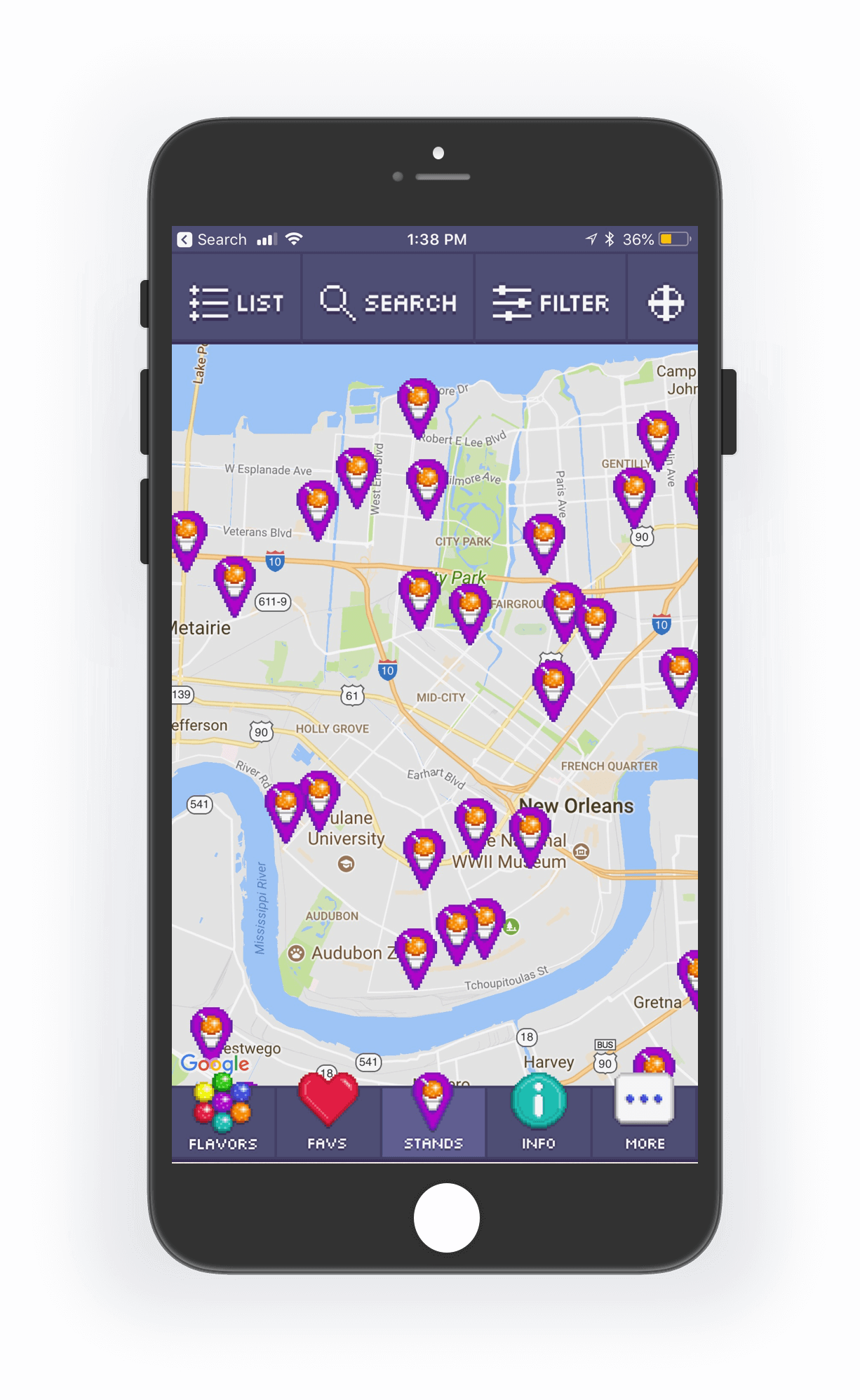 snoball app map