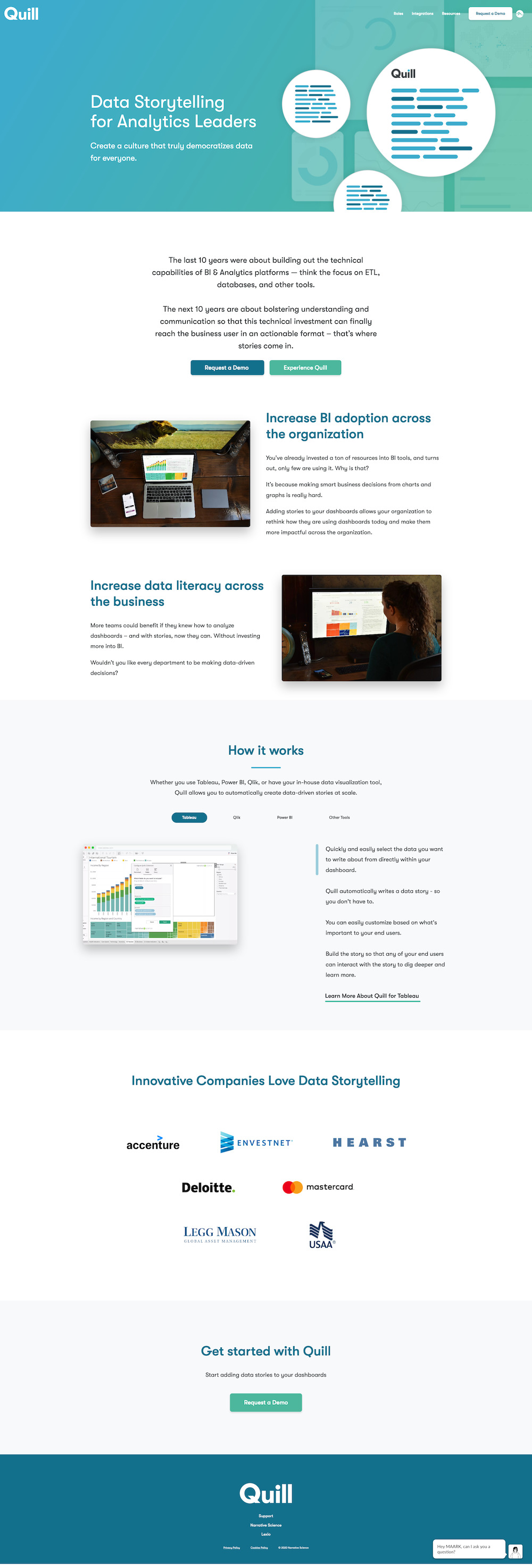 Screenshot of quill shared template blocks